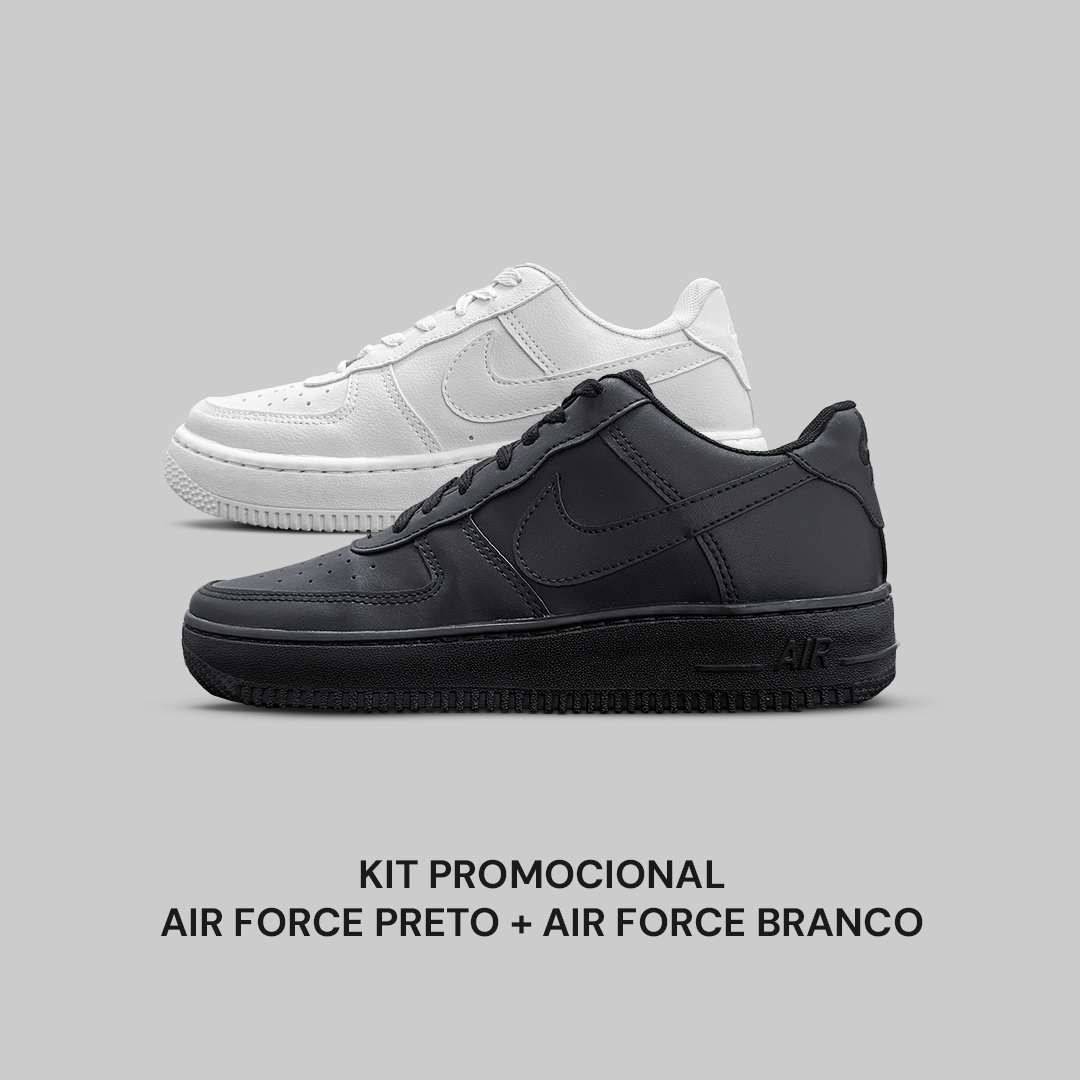 Kit Air Force Preto + Air Force Branco²