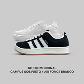 Kit Ad. Campus Preto + Air Force Branco