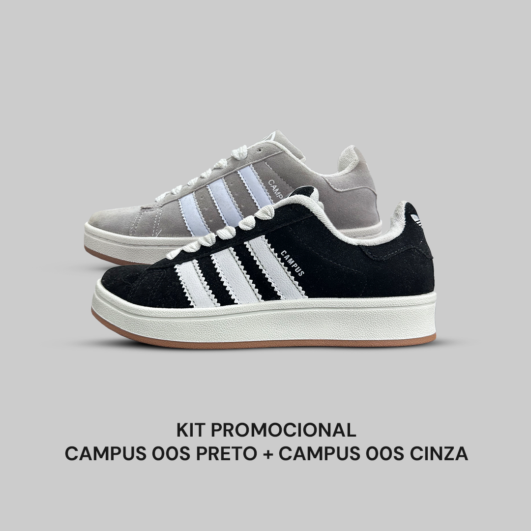 Kit Campus 00s - Preto + Cinza