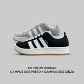 Kit Campus 00s - Preto + Cinza