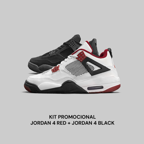 Kit Air Jordan 4 Red + Air Jordan 4 Black²